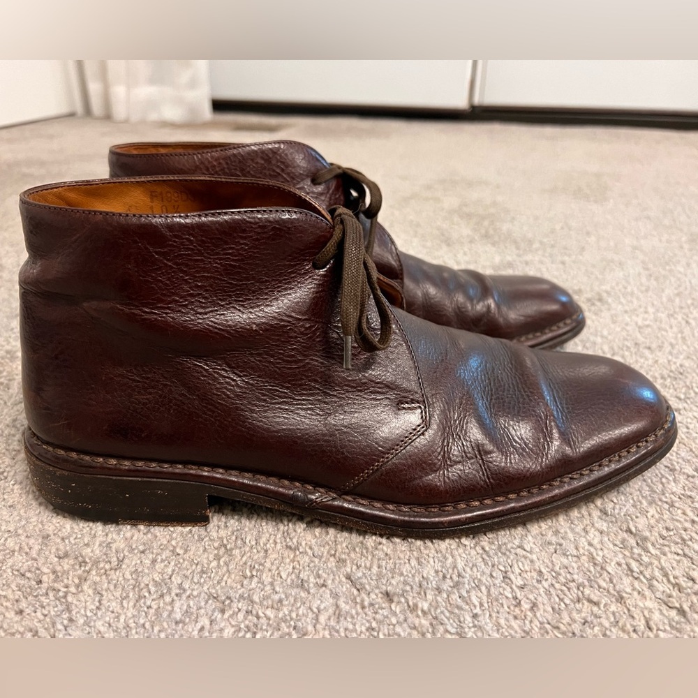 John Varvatos boots 10 leather made in Italy